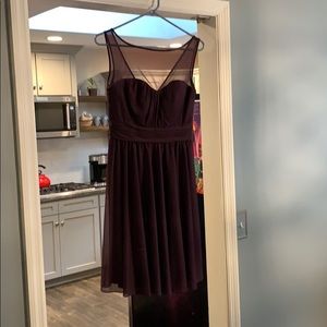 Plum size 6 David’s bridal short dress